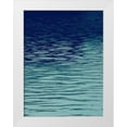 thumbnail image 1 of Olsen, Maggie 12x14 White Modern Wood Framed Museum Art Print Titled - Ocean Current Blue I, 1 of 4