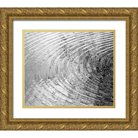 Olsen, Maggie 14x12 Gold Ornate Wood Framed with Double Matting Museum Art Print Titled - Ripples I