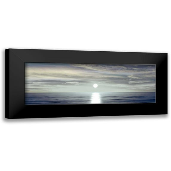 Olsen, Maggie 14x7 Black Modern Framed Museum Art Print Titled - Sunlit Horizon II