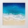 thumbnail image 1 of Olsen, Maggie 15x15 White Modern Wood Framed Museum Art Print Titled - Aqua Ocean Waves I, 1 of 4