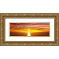 thumbnail image 1 of Olsen, Maggie 18x9 Gold Ornate Wood Framed with Double Matting Museum Art Print Titled - Sunlit Horizon IV, 1 of 4