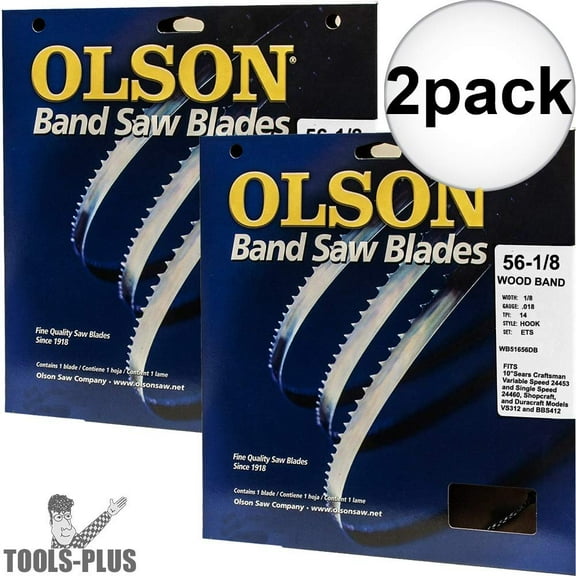 Olson Carbon Steel Band Saw Blade 14 TPI Hook Teeth - 1 Pack, 56.1 in L x 0.1 in W