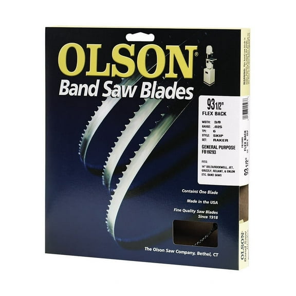 Olson Saw FB19293DB 3/8 by 0.025 by 93-1/2-Inch HEFB Band 4 TPI Skip Saw Blade