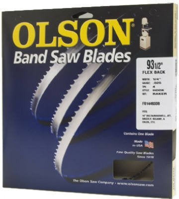 Dark Stone Carbide Tipped Band Saw Blade - 93-1/2" X 3/4" X 0.026", 2 Teeth, For Resawing Hard Wood