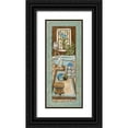 thumbnail image 1 of Olson, Charlene 10x18 Black Ornate Wood Framed with Double Matting Museum Art Print Titled - Bain de Blue I, 1 of 4