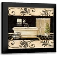 thumbnail image 1 of Olson, Charlene 12x12 Black Modern Framed Museum Art Print Titled - Ebony and Ivory Bath II, 1 of 5