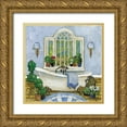 thumbnail image 1 of Olson, Charlene 12x12 Gold Ornate Wood Framed with Double Matting Museum Art Print Titled - Pampered Bath I, 1 of 4