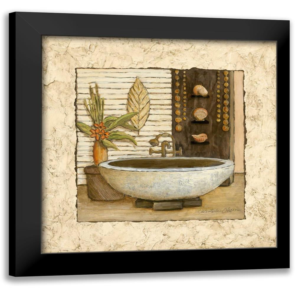 Olson, Charlene 15x15 Black Modern Framed Museum Art Print Titled ...