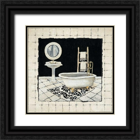 Olson, Charlene 20x20 Black Ornate Wood Framed with Double Matting Museum Art Print Titled - Pamper Me II