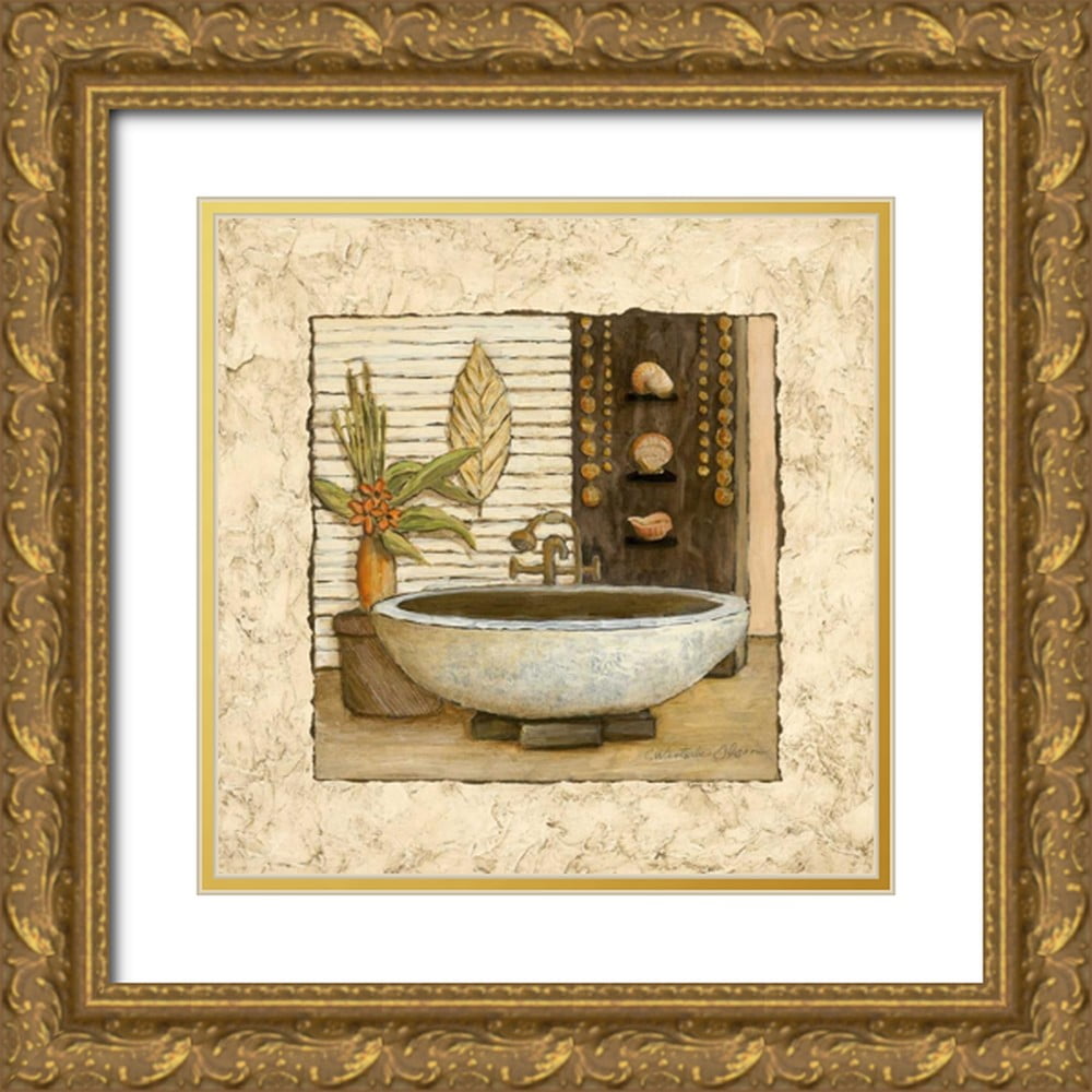 Olson, Charlene 26x26 Gold Ornate Wood Framed with Double Matting