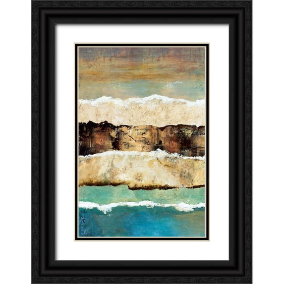 Olson, Norm 11x14 Black Ornate Wood Framed with Double Matting Museum Art Print Titled - On the Edge I