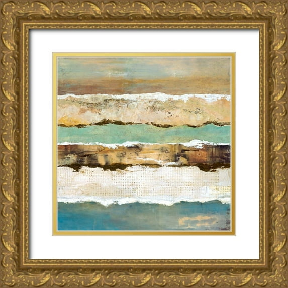 Olson, Norm 12x12 Gold Ornate Wood Framed with Double Matting Museum Art Print Titled - On Edge Revisited II