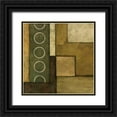 thumbnail image 1 of Olson, Norm 15x15 Black Ornate Wood Framed with Double Matting Museum Art Print Titled - Linear Sphere II, 1 of 4