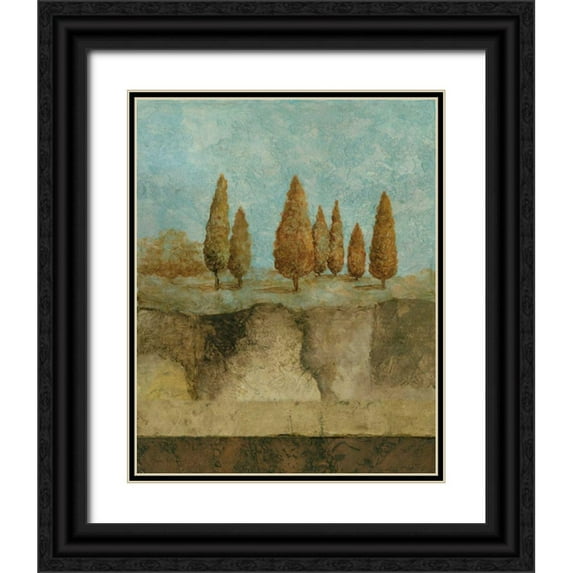 Olson, Norm 20x24 Black Ornate Wood Framed with Double Matting Museum Art Print Titled - Inspired by Nature I