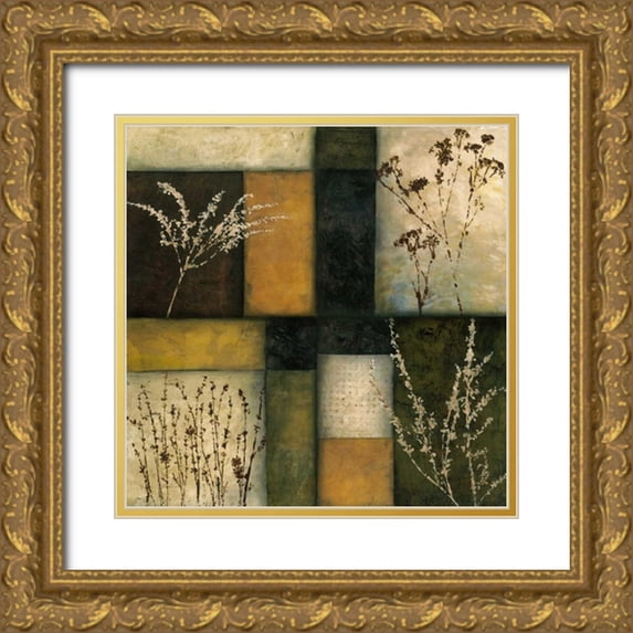 Olson, Norm 26x26 Gold Ornate Wood Framed with Double Matting Museum Art Print Titled - Autumn Detail I