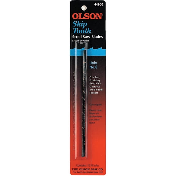 Olson Plain End Scroll Saw Blade - Single Pack