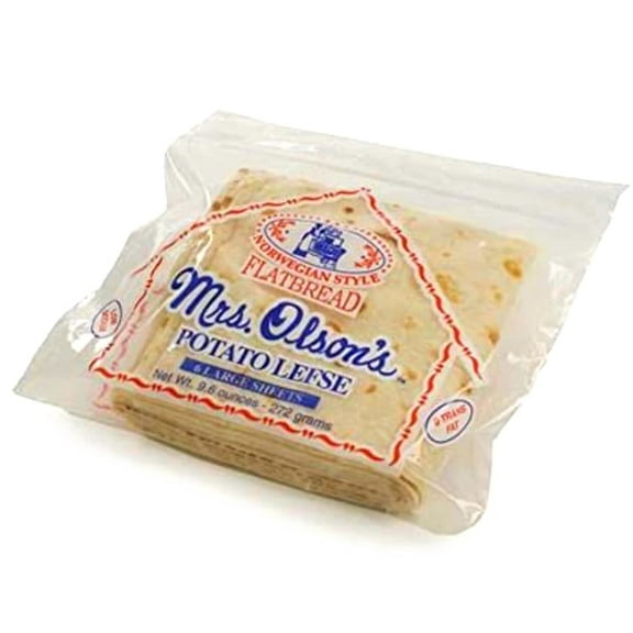 Olsons Potato Lefse 9.6oz (4 pack)