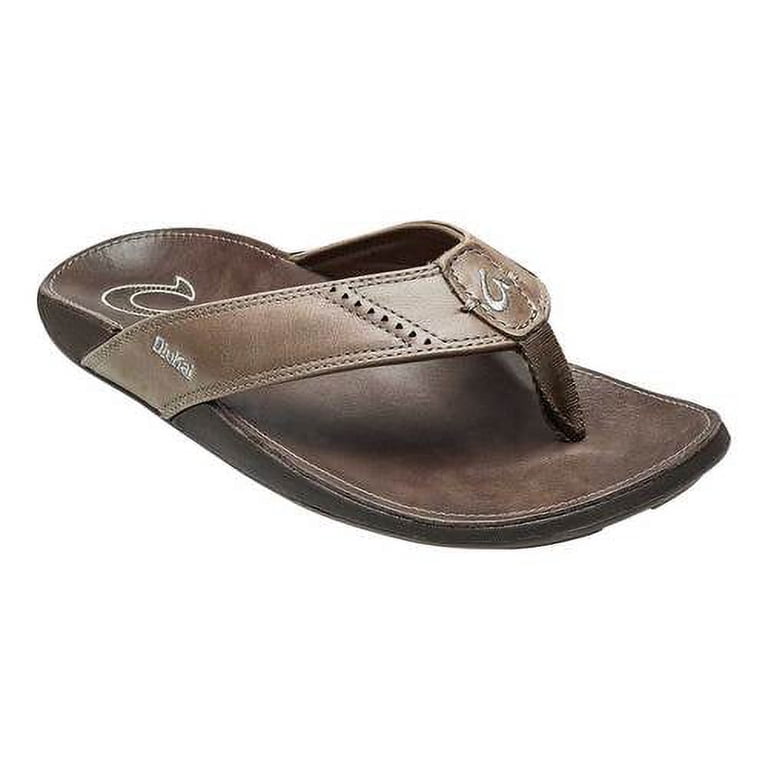 Men’s Olukai Nui leather flip flops OluKai Men main image 4