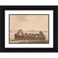 thumbnail image 1 of Oluf Olufsen Bagge 24x18 Black Ornate Framed Double Matted Museum Art Print Titled: Church Ruin in Greenland. Illustration to W.A. Graah. Study Journey to the East Coast of Greenla, 1 of 5