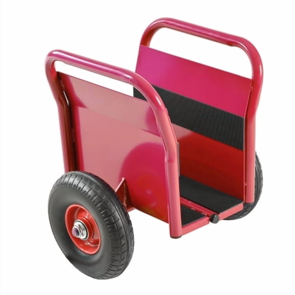Olurrisa 1000 LB Capacity Panel Dolly with Auto-Clamp Design, Red Slab Cart with 10" Flat-Free Tires, All-Terrain Movement for Heavy Drywall and Construction Materials