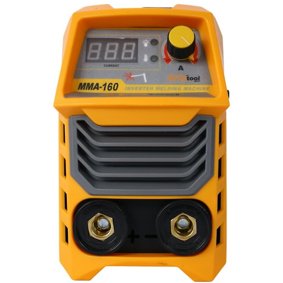 Olurrisa 110/220V MMA Welder, 160A Stick ARC Welding Machine IGBT Inverter Digital Display LCD Hot Start Welder with Electrode Holder, Work Clamp, Input Power Adapter Cable Dual Voltage DC
