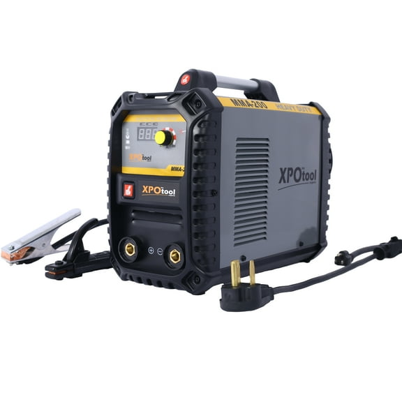 Olurrisa 110/220V MMA Welder, 200A Stick ARC Welding Machine IGBT Inverter Digital Display LCD Hot Start Welder with Electrode Holder, Work Clamp, Input Power Adapter Cable Dual Voltage DC