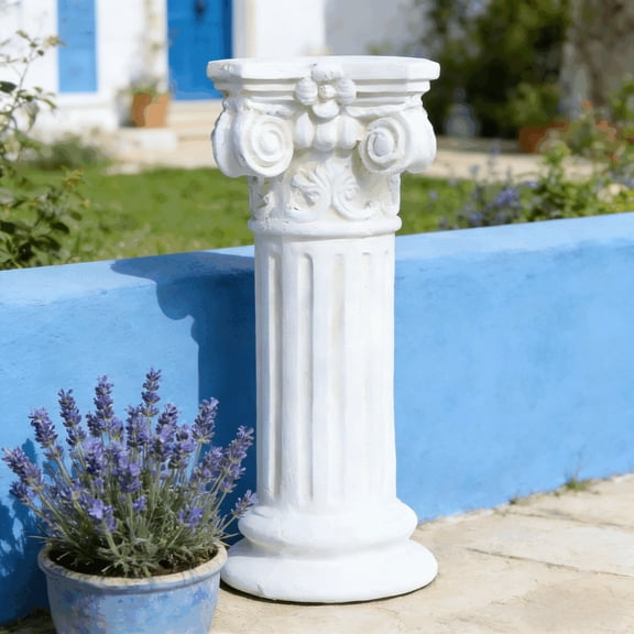 Olurrisa 12" White Ancient Greek Style Roman Column – Garden Decorative Pillar for Weddings, Dining Tables, Indoor & Outdoor Use