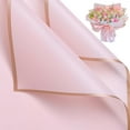 thumbnail image 1 of Olurrisa 20 Sheets Flower Wrapping Paper Gold Edge Flower Wrapping Paper Waterproof Floral Bouquet Wrapping Paper for DIY Valentine's Day Flower Birthday Shop Wedding Pink, 1 of 7