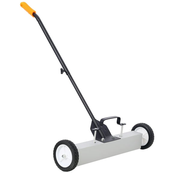 Olurrisa 24'' Rolling Magnetic Pick-Up Sweeper, Heavy Duty Push-Type with Release, for Nails Needles Screws Collection,30 Pound Capacity