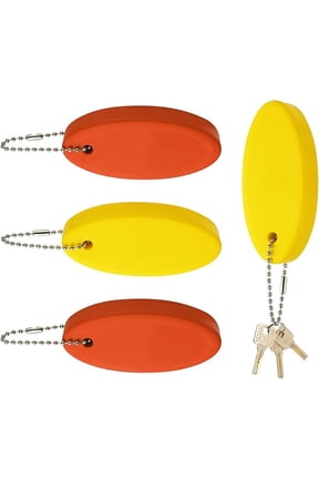 4pcs Boat Key Floating Keychain, Oval Floating Keychain for Boat Keys Floating Keychain for Boating Fishing Surfing