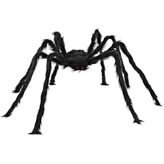 Olurrisa 6.56Ft Realistic Halloween Spider Decorations: Giant Spider Decor, for Halloween Props Decor Outdoor Indoor, Haunted House Spider Decor