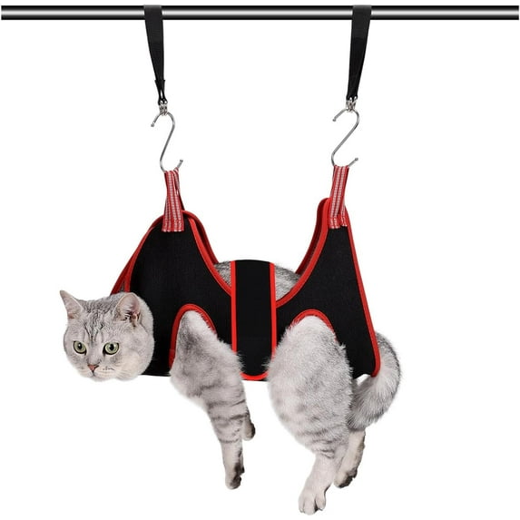 Olurrisa 7 in 1 Pet Grooming Hammock for Dogs & Cat, Dog Grooming Harness, Nail Clippers, Nail Trimmers, Scissors with Dog Sling for Nail Clipping Grooming Trimming M