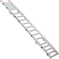 thumbnail image 1 of Olurrisa Aluminum Ramp 1,400 LBS/Pair, For Motorcycle/Lawn Mower/ATV Ramp and Tailgate Extender Combo 2 in 1, Multi purpose use, Silver color, 1 of 9