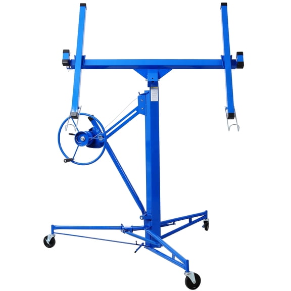 Olurrisa 11ft Drywall Lift Panel Hoist Jack Lifter for Ceiling and Wall Drywall Installation, Single-Person Operation, Supports 150 lbs, Blue