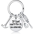 thumbnail image 1 of Olurrisa Father's Day Gift - If Dad Can't Fix It No One Can - Keychain with Screwdriver Wrench Hammer Gifts for Dad, 1 of 5