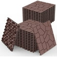 thumbnail image 1 of Olurrisa Outdoor Living 12" x 12" Composite Deck Tiles,44 Pack Interlocking Polypropylene Flooring for Patio, Deck,Poolside and Outdoor Spacesr Red Brown, 1 of 7