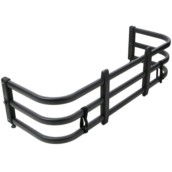 Olurrisa Truck Bed Extender, Aluminum Retractable Tailgate Extender,53.33"-67.75" Adjustable Length,Black