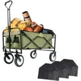 thumbnail image 1 of Olurrisa Wagons Carts Foldable, Collapsible Wagon Cart with 360 lbs and Expandable Storage Space, Heavy-Duty Foldable Wagon Cart with Wheels for Groceries, Shopping, Sport, Beach,Garden and Camping, 1 of 6
