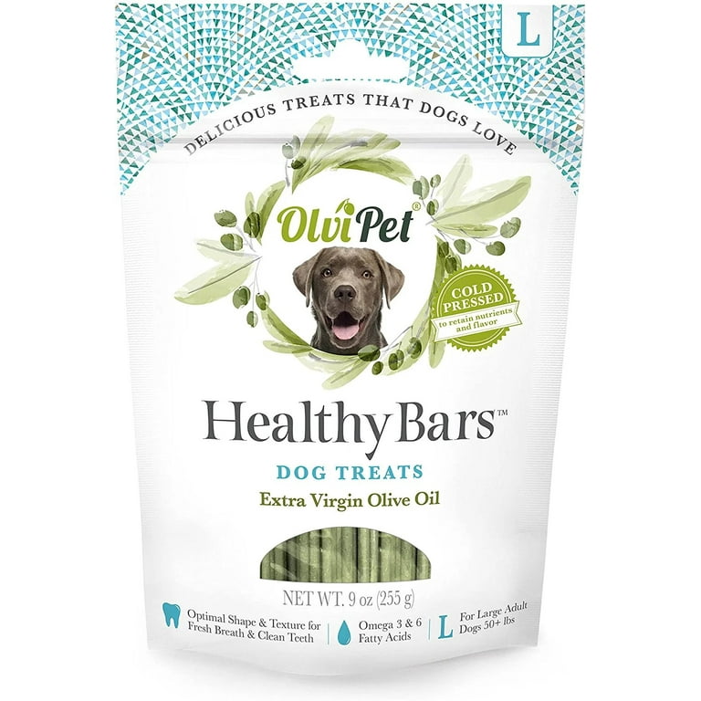 OlviPet Healthy Bites Large Dog Treats Healthy Snack Olive Oil