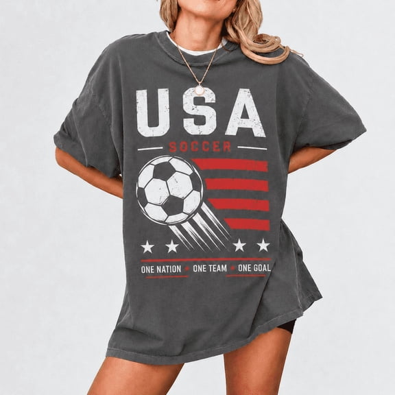 Olvira02 USA Soccer Retro Shirt, USA Soccer World Vintage Comfort Colors Shirt,United States Football Tee,Soccer Fan Gift,US Soccer Gift,Road To 2026
