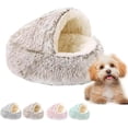thumbnail image 1 of Cozy Cocoon Dog Bed, Cozy Cocoon Pet Bed for Dogs, Winter Pet Plush Bed, Cat Cave Bed with Cover, Cat Nest Bed, 1 of 8