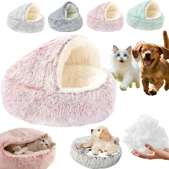 Olvys Cozy Cocoon Dog Bed, Olvys Cozy Cocoon Pet Bed for Dogs, Cat Dog Bed with Coverplush Dogs Beding Cave for Small Medium Large (Pink, X-Large)
