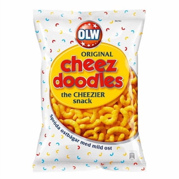 Olw Original Cheez Doodles 160g, British Import (Pack of 3)