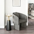 thumbnail image 1 of Olya Accent Chair Truffle Gray Accent Chair, Modern Style, Comfy and durable polyester fabric, Plywood, Indoor Living, 1 of 5