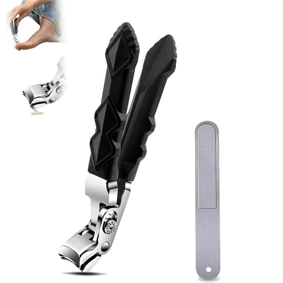 Olygee Clipmaster, Olygee Clipmaster Pro, Olygee Nail Clippers, Clipmaster Pro Toenail Clippers, Large Angled Head Toenail Clippers with Wide Opening, for Seniors Thick Toenails (1SET)