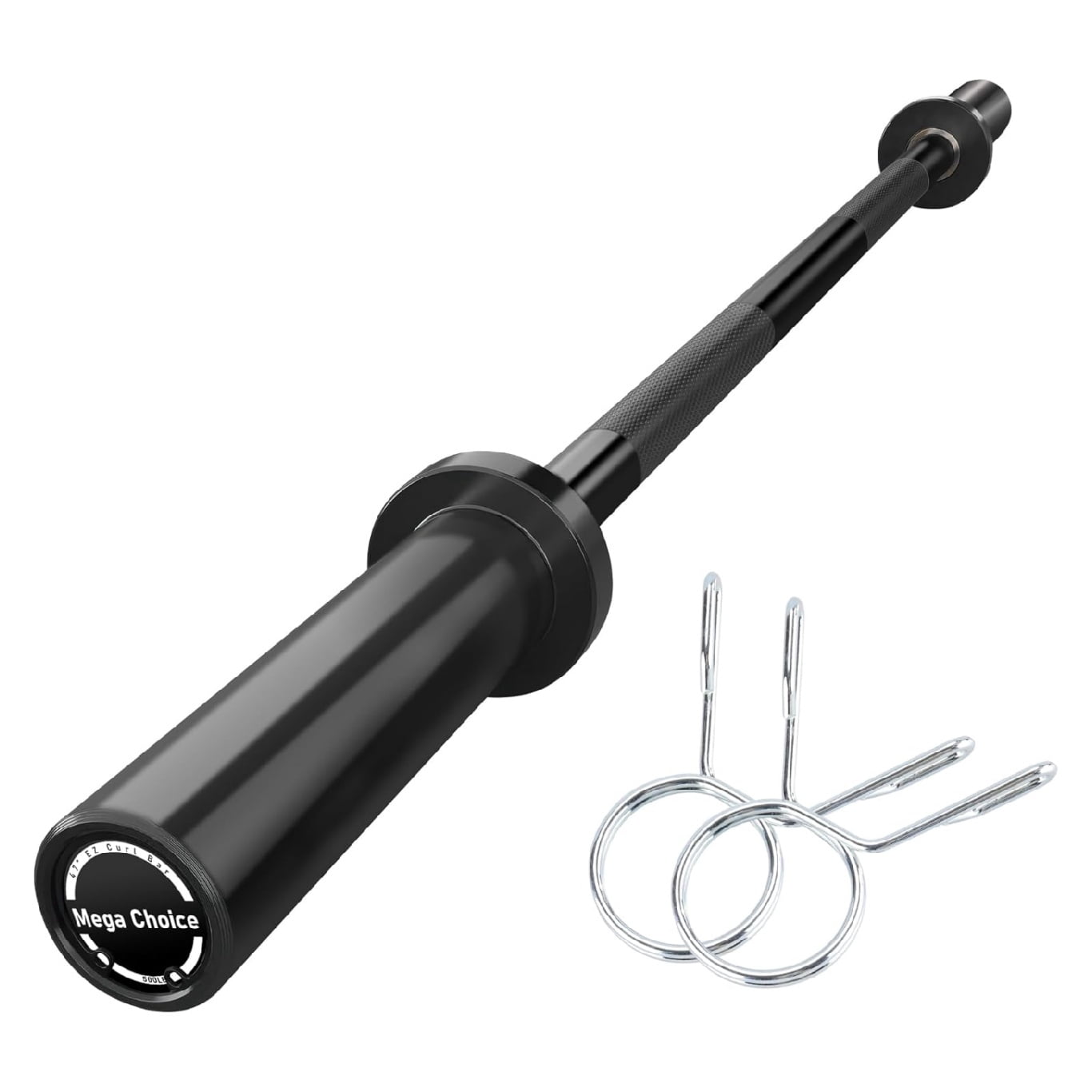 Olym pic Barbell, 4FT Weight Bar For Weightlifting and Powerlifting 45lb, Olym pic Bar for 500lbs Capacity, Weight Bar Fit 2” Standard Weights