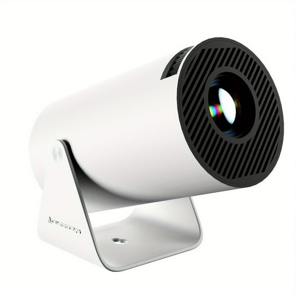 Olymmons HY300 Pro Mini Compact Projector | Native 1080P, 4K Decoding, WiFi 6, Bluetooth 5.0 | Built-in Android 11.0 | Home Theater Projector