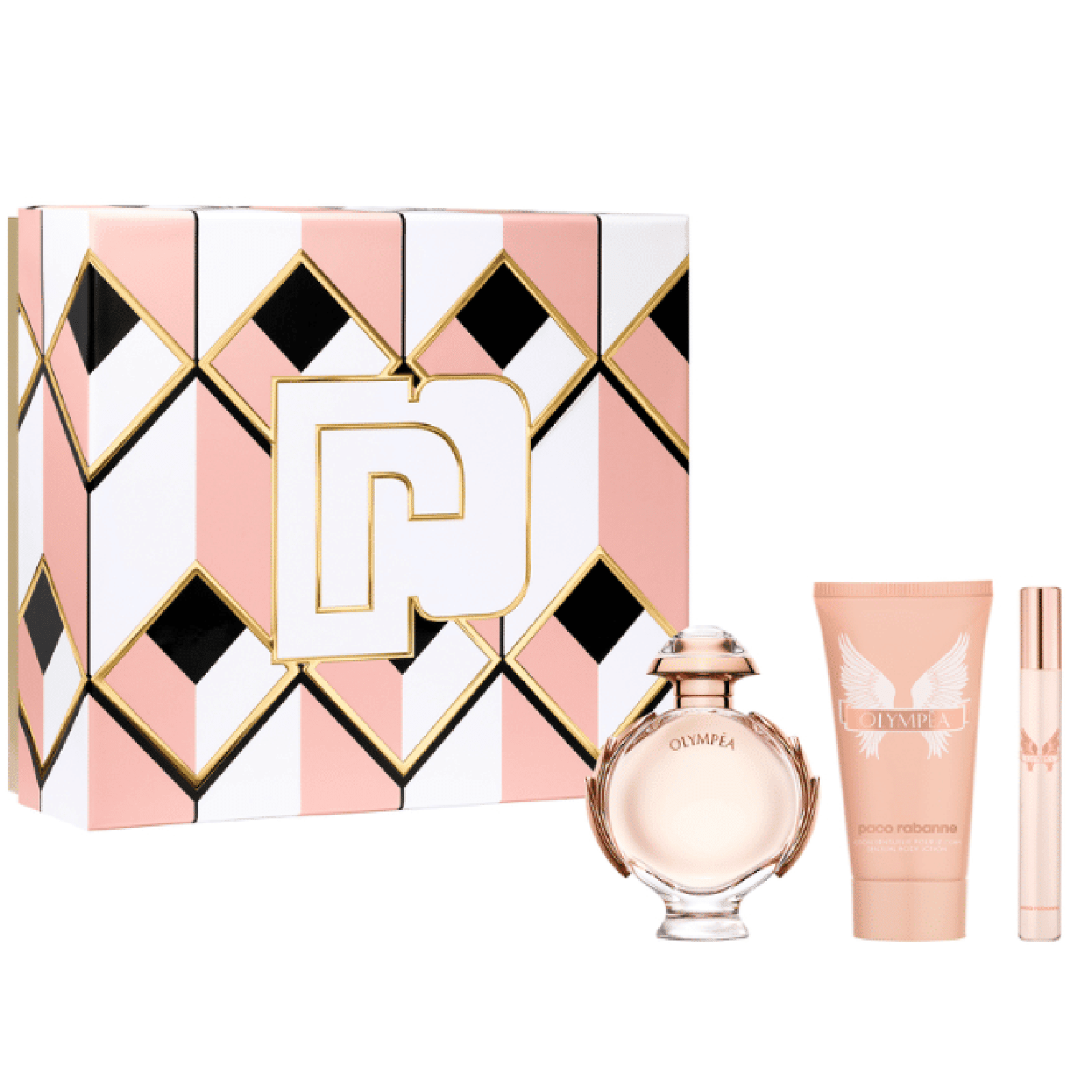 Paco Rabanne OLYMPEA 香水ローションセット Amazon.com : Paco Rabanne Olympea Gift Set 2.7oz (80ml) EDP