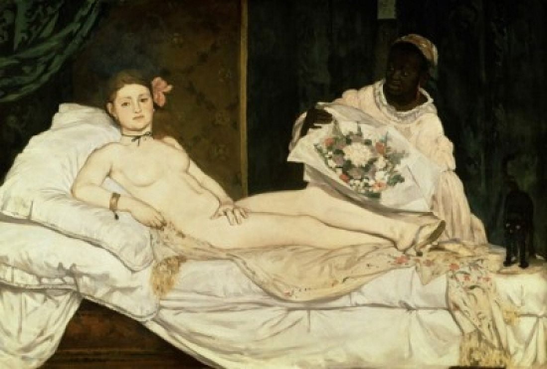 Olympia 1863 Edouard Manet (1832-1883French) Oil on canvas Musee dOrsay Paris Canvas Art - Edouard Manet (24 x 36)