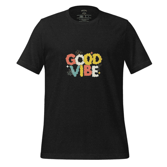 Olympia Angel - Good Vibes T-Shirt (Black Heather, S)